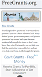 Mobile Screenshot of freegrants.org