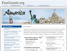 Tablet Screenshot of freegrants.org